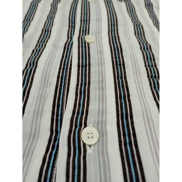 JUST CAVALLI Mens Striped Long Sleeve Shirt Size 50 EX COND - Picture 5 of 5